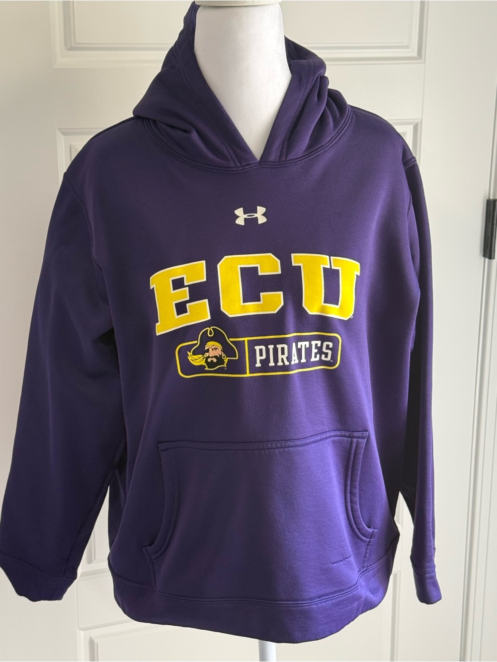 Under Armour Purple ECU Pirates Pullover Hoodie with Yellow Graphics